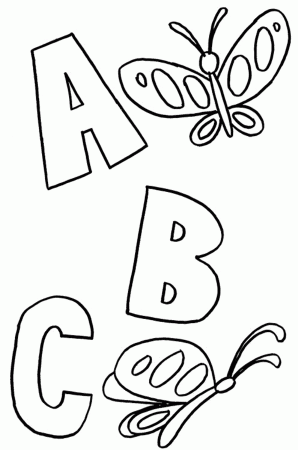 alphabet coloring pages to print free - High Quality Coloring Pages