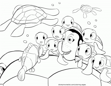 Marlin Finds Nemo Coloring Page, Finding Nemo