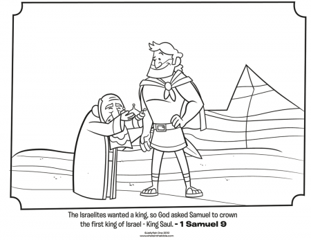 David And Saul Coloring Pages