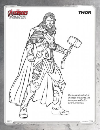 Avengers: Age of Ultron Coloring Sheets - Get yours NOW ...