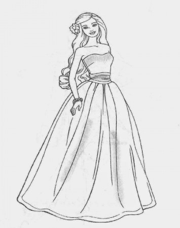 Barbie Coloring Pages | Free Coloring Sheet