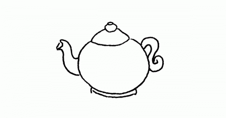 Coloring Pages Teapot - Coloring