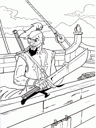 Adult Coloring Pages Pirates - Coloring Pages For All Ages