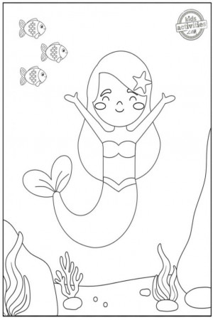 Majestic Mermaid Coloring Pages | Kids Activities Blog