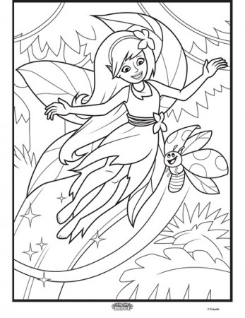 Color Alive Enchanted Forest - Fairy Coloring Page | crayola.com