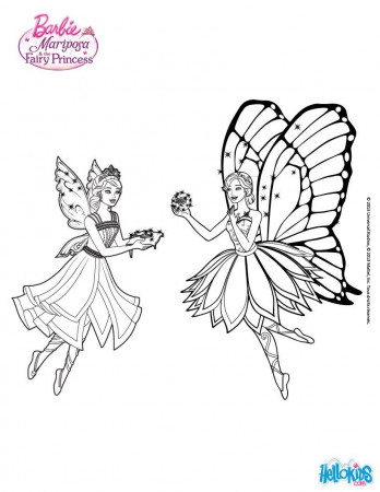 BARBIE MARIPOSA coloring pages : 20 online Mattel dolls printables ...