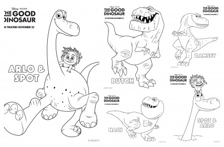 The Good Dinosaur Coloring Pages and Activity Sheets #GoodDino ...
