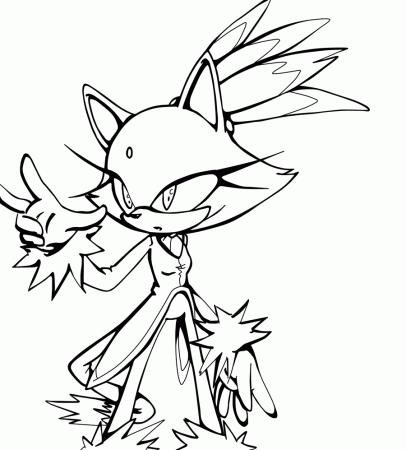 14 Pics of Sonic Blaze Coloring Pages - Sonic Blaze The Cat ...