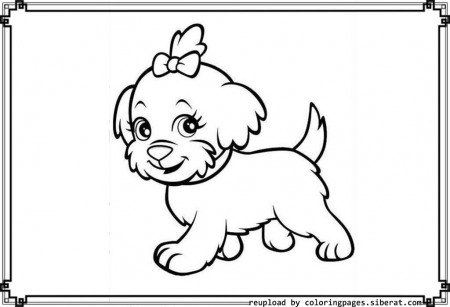Coloring Pictures Of Cute Puppies - Coloring
