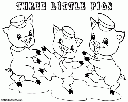 Three Little Pooh Kids Coloring Pages Online Printable
