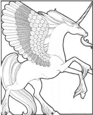 unicorn fantasy myth mythical mystical legend coloring pages ...