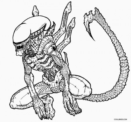 Alien Detailed Coloring Pages - Coloring Pages For All Ages