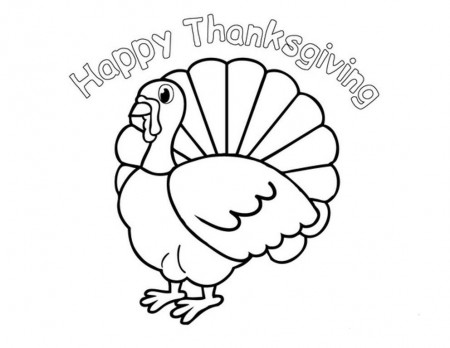 Happy Thanksgiving Coloring Pages Children Printable ...