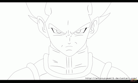 Vegetta from Dragon Ball Z coloring page | Free Printable Coloring ...
