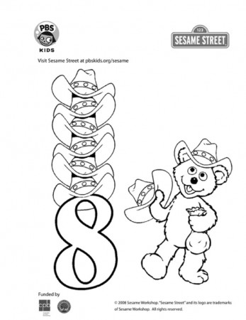 The Number 8 Coloring Page | Kids Coloring… | PBS KIDS for Parents