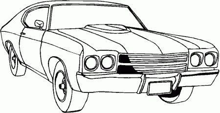 Classic Car - Coloring Pages for Kids and for Adults