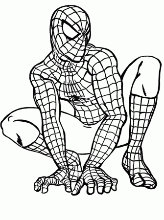 spiderman coloring pages download - Printable Kids Colouring Pages