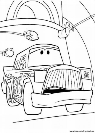 Chick Hicks Coloring Page