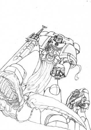 7 Pics of Space Marine Coloring Pages - Warhammer 40K Space ...