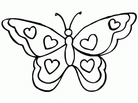 Free Coloring Pages Of Butterfly Outline - VoteForVerde.com
