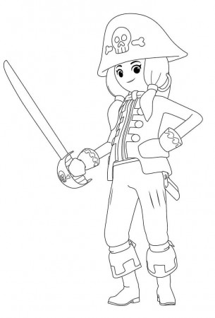Playmobil Pirate Coloring Page - Free Printable Coloring Pages for Kids