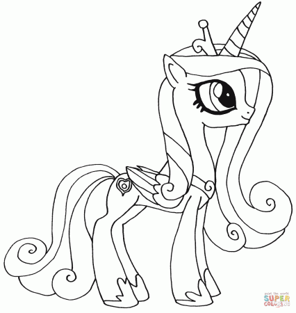 Princess Celestia coloring page | Free Printable Coloring Pages