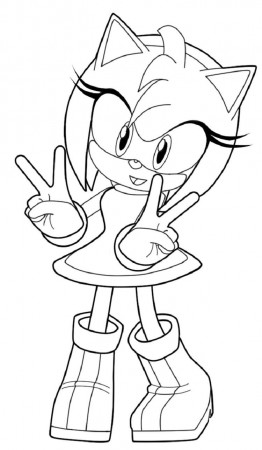 Sonic And Friends Coloring Pages Image Inspirations Amy In Rose Hedgehog  Printable – Slavyanka