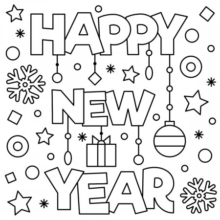 New Year Coloring Pages 2021 Free Printable Coloring Sheets Download