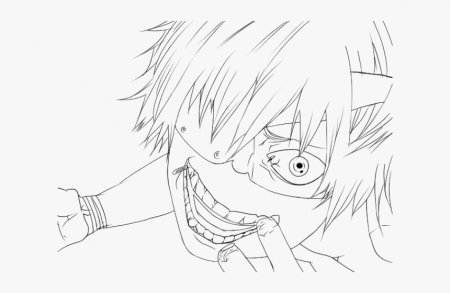 Tokyo Ghoul Clipart Coloring Page - Tokyo Ghoul Coloring Pages, HD ...