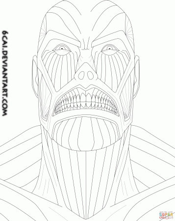 Titan from Attack on Titan coloring page | Free Printable ...