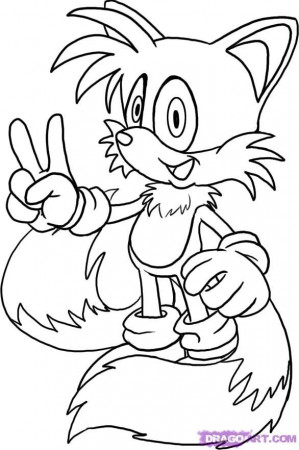 Handy Tails Coloring Pages, Manual Tails The Fox Coloring Pages ...