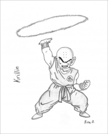 Dragon Ball Z Coloring Pages Krillin - ColoringBay