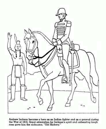 USA-Printables: President Andrew Jackson Coloring Pages - President of the  United States Coloring Page - 6 - US Presidents Coloring Pages