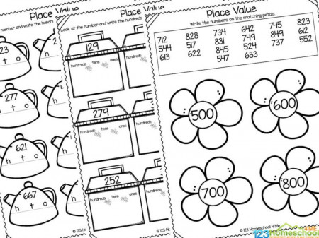 ✏️ Hundreds Tens and Ones Place Value Worksheets for 1st Graders