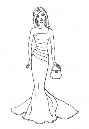 Free Coloring Pages Barbie Princess - Coloring