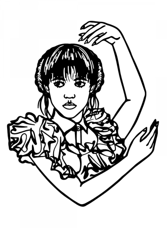 Goo Goo Muck - Wednesday Addams Dance Coloring Pages - Wednesday Coloring  Pages - Coloring Pages For Kids And Adults