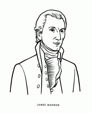 USA-Printables: President James Monroe Coloring Page - 5th President of the  United States - 1 - US Presidents Coloring Pages
