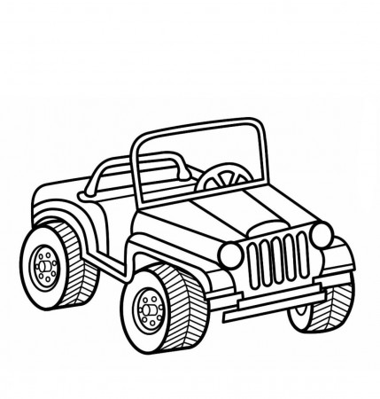 Jeep coloring page | Cars coloring pages, Truck coloring pages, Coloring  pages for kids