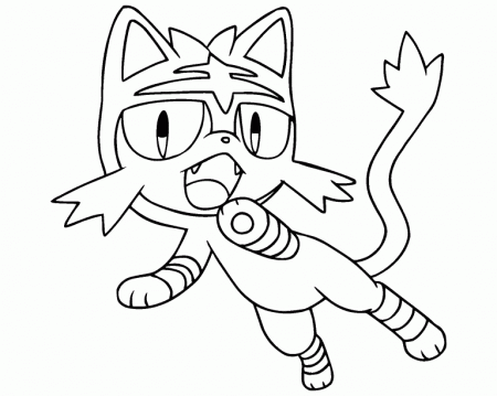 Litten Pokemon coloring page - Coloring Pages 4 U