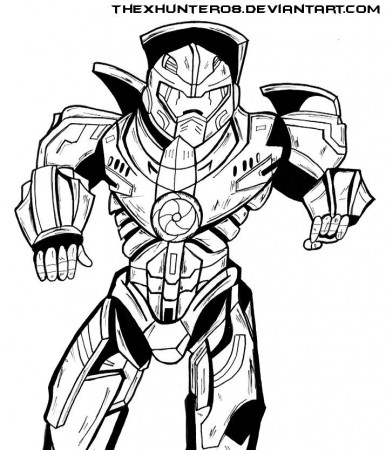 Pacific Rim: Gipsy Danger Lineart by TheXHunter08