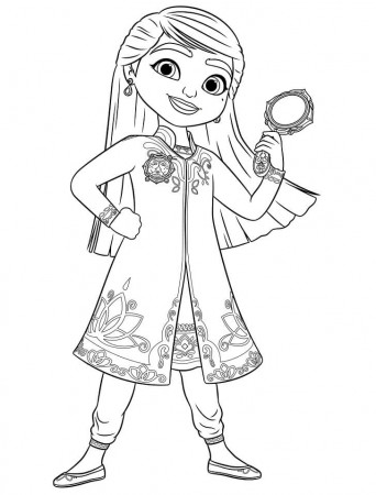 Mira from Mira, Royal Detective Coloring Page - Free Printable Coloring  Pages for Kids