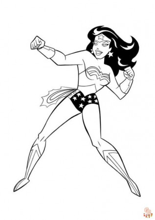 Wonder Woman Coloring Pages - Free Printable Sheets for Kids