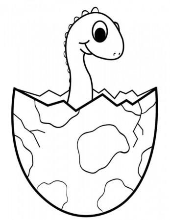 Baby dinosaur - Dinosaurs Kids Coloring Pages