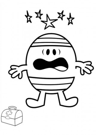 Mr Bump Feeling Dizzy in Mr Men and Little Miss Coloring Pages ...