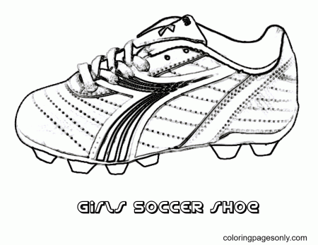Girl Soccer Shoes Coloring Pages - Shoe Coloring Pages - Coloring Pages For  Kids And Adults