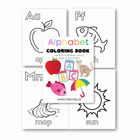 Preschool Alphabet Coloring Book – AHWZ Printables