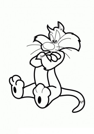 Sylvester Free Printable Coloring Page - Free Printable Coloring Pages for  Kids