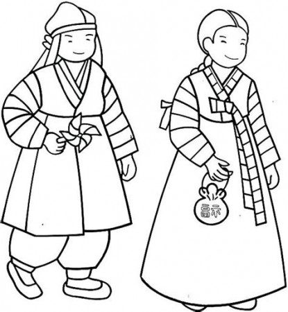 South Korea Flag Coloring Pages - Learny Kids