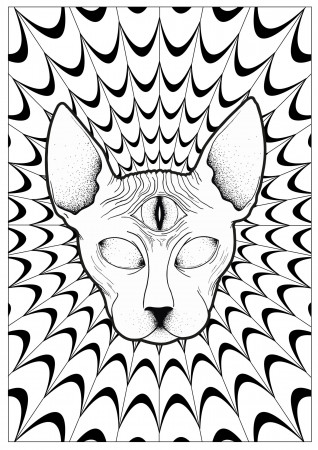 Remarkable Trippy Coloring Pages – haramiran