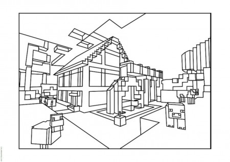 minecraft world coloring pages free to print Coloring4free -  Coloring4Free.com